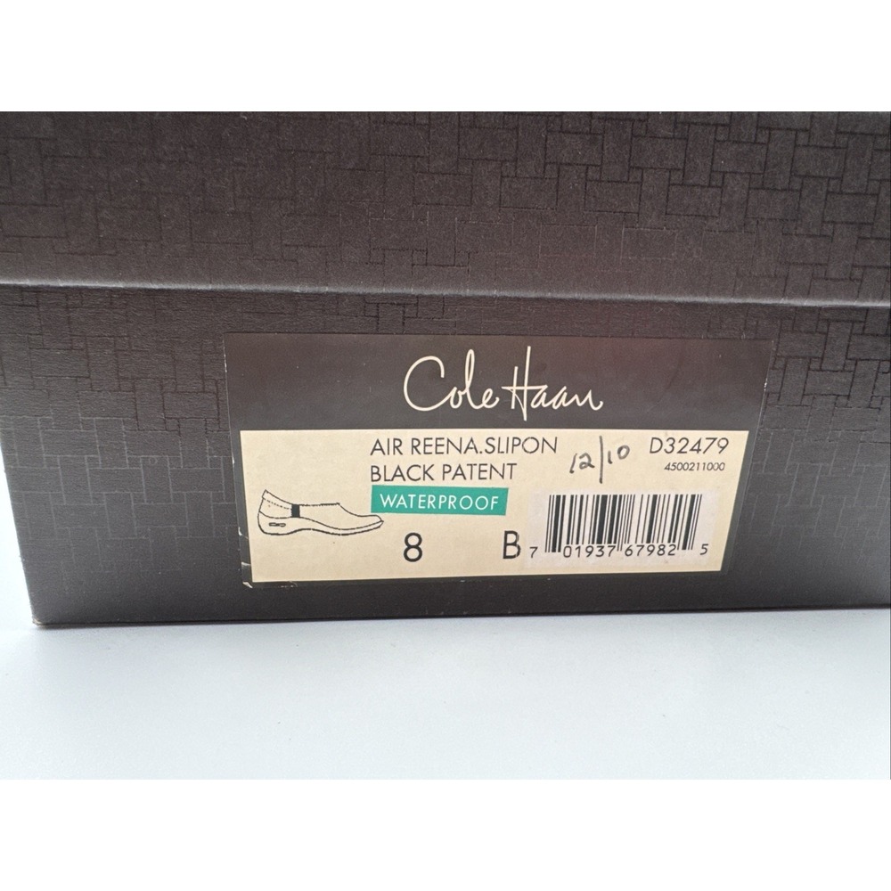 Cole Haan Women Clog 8B Black Patent Leather Pull On WaterProof Comfort Shoes - Picture 8 of 8